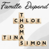 Affiche personnalisable famille avec le prénom chaque membre de la famille format "scrable" / papeterie personnalisée