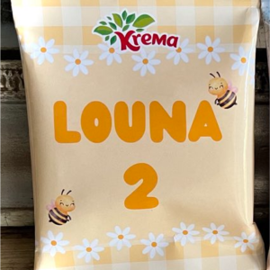 Sachet de 4 bonbons krema personnalisable / papeterie personnalisée