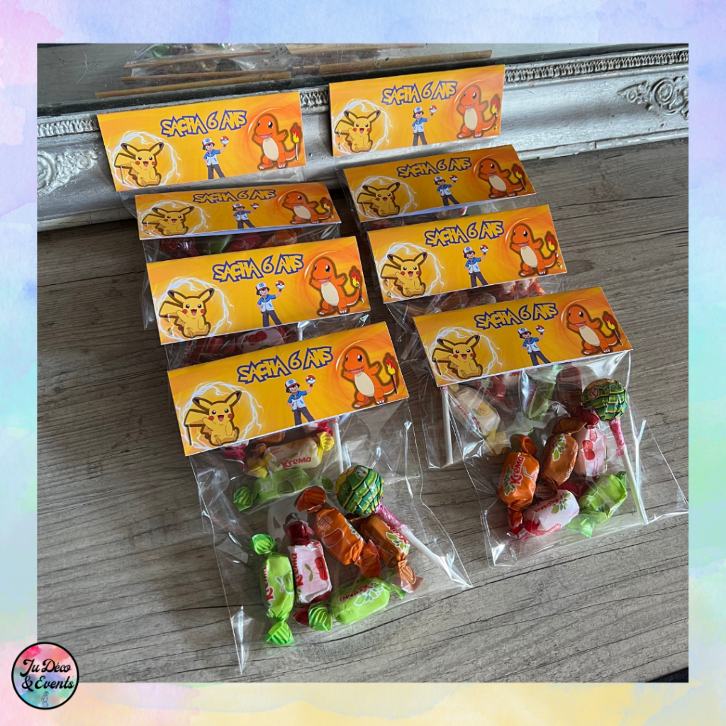 Sachet de bonbon pokemon