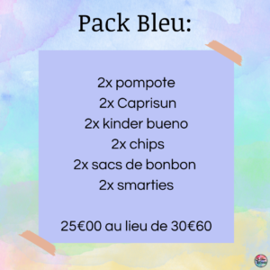 Description du pack bleu