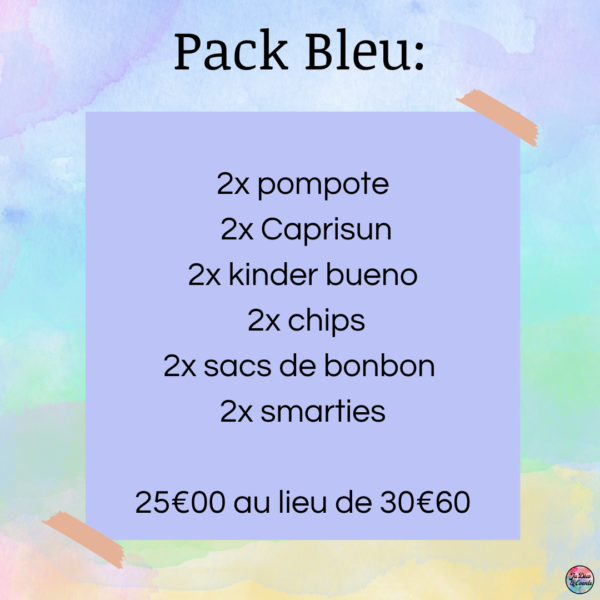 Description du pack bleu