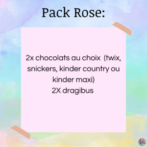 Pack rose avec explicatifs produits